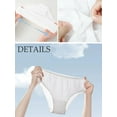 thumbnail image 4 of GaaiKei Disposable Underwear for Women 14 Pack Cotton Panties High Cut Briefs Travel Business Spa,XS, 4 of 5