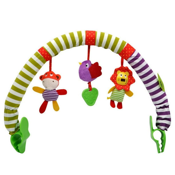 Kid Baby Spiral Bed Stroller Toy Animal Educational Plush ...