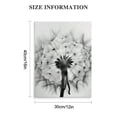 thumbnail image 2 of ONETECH Black and White Canvas Wall Art Dandelion Framed Artwork Flower Prints for Kitchen Bedroom Living Room 12x16 in, 2 of 5