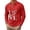 Red, variant on Mens Polos Valentine Heart Print Long Sleeve Shirt Clothes