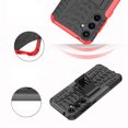thumbnail image 5 of Feishell Fit for Samsung Galaxy S24 Case,Bulit-in Kickstand,Shockproof Hybrid Dual Layer Hard PC + Soft TPU Honeycomb Texture Non-slip Phone Case Cover,Red, 5 of 8