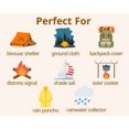 thumbnail image 5 of Emergency Thermal Sleeping Bags Weatherproof Mylar Disaster Survival Bivouac | 7 ft x 3 ft | Compact Lightweight Shelter Signal Reflective Utility | Premium Prepper, 5 of 5