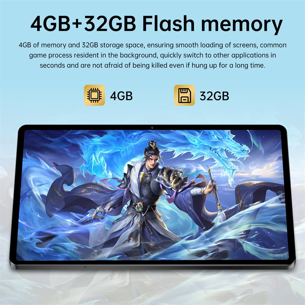 10.1 inch Android 14 Tablets, Quad Core Processor (2+2) 4GB RAM 32GB ROM Tablet, CHYCET 1TB Expandable Tablet PC, 4000mAh Battery, 1280*800 IPS Display, WiFi & Bluetooth Enabled -Pad 7s Pro
