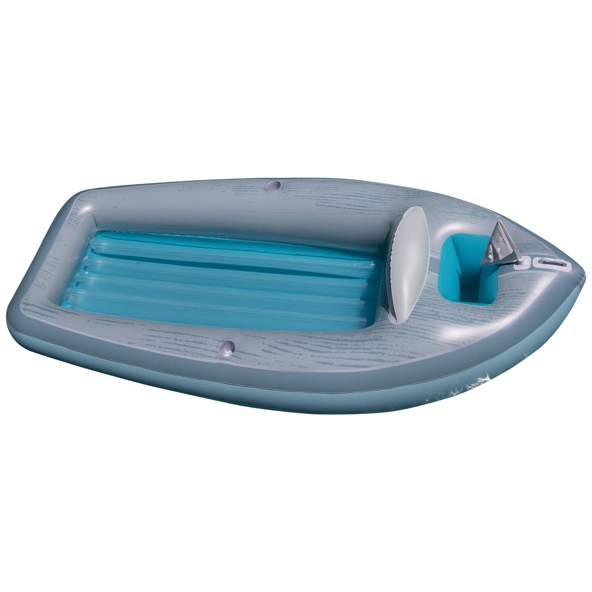 Swimline 8.75' Inflatable Classic Boat Cruiser with Cooler 1-Person Swimming Pool Float -