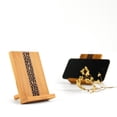 thumbnail image 3 of TEHAUX 1Pack Desktop Tablet Holder Wood Retro Style for All Users in Bedroom Use, 3 of 8