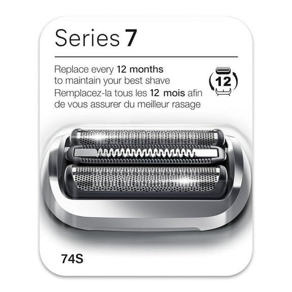 Braun Series 7 New Generation Electric Shaver 74S Replacement Head, Compatible with Braun Razors 7120s, 7125s, 7127cs, 7171cc, 7175cc, 7185cc and 7189cc,Silver