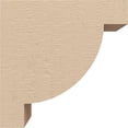 thumbnail image 3 of 3"W x 6"D x 6"H Classic Alpine Rough Cedar Woodgrain TimberThane Corbel, Primed Tan, 3 of 6
