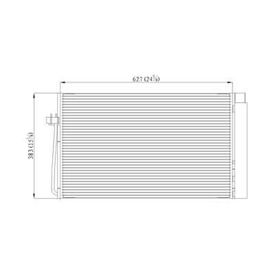 CPP Air Conditioning Condenser for BMW 5 Series BM3030126