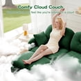 thumbnail image 5 of Lovableguy Chenille Modular Sectional Sofa with 2 Ottomans,Modern Upholstered 4 Seater Modular Cloud Couch with Deep Seat and Tufted Backrest,U-shaped Sofa for Living Room Apartment,Green, 5 of 9