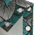 thumbnail image 4 of Ambesonne Grommet Curtain, , 50"x108", Turquoise Charcoal Grey, 4 of 5