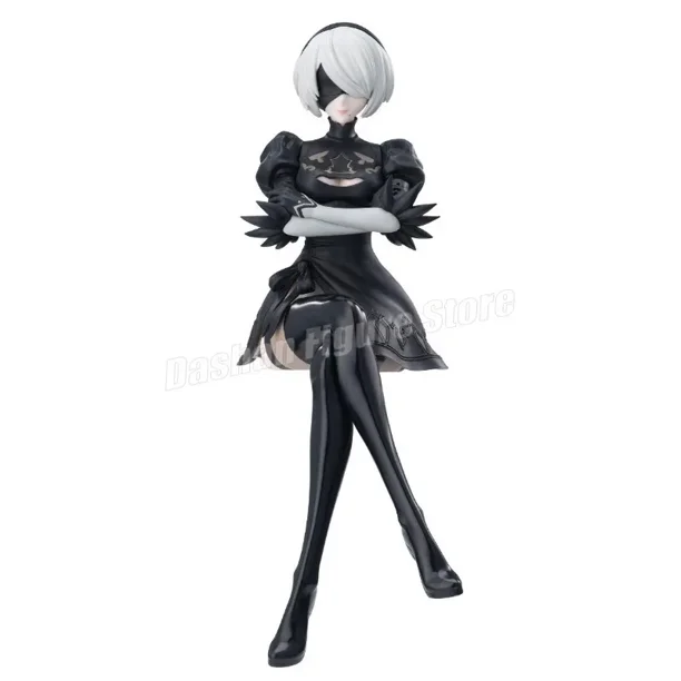 2025 Anime NieR:Automata YoRHa No. 2 figuras de acción tipo B Hunter 2b tapón de fideos estatuilla adornos de coche juguetes de modelos de colección de PVC