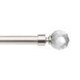 thumbnail image 2 of Muuphra Modern 1" Brushed Nickle Multi-faced Crystal Ball Adjustable Single Curtain Rods,30"-60", 2 of 7