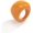 Orange, variant on Colorful Chunky Acrylic Wide Band Ring Resin Chunky Knuckle Finger Stackable Finger Ring Cute Multicolor Acrylic Candy Finger Rings for Women Y2K Jewelry