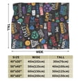 thumbnail image 3 of Kll Fleece Blanket Plush Throw Blanket Basketball,Soft Fuzzy Cozy Flannel Blanket For Couch Sofa Bed.(50"X40"), 3 of 9