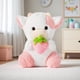 thumbnail image 3 of Muñeco de peluche vaca, de algodón PP, suave y abrazable, diseño exquisito, compañero para niños, decoración de sofá, decoración del hogar, regalo de cumpleaños o fiestas, 3 of 6