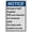 Warning Sign 2, variant on Industrial ANSI Vertical Hazardous Material Warning Sign - 8"x12" Weatherproof, UV Resistant for Indoor/Outdoor Workplace (Biological Spill/Evac Kit)
