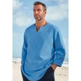 thumbnail image 4 of KingSize Men's Big & Tall Gauze Mandarin Collar 3/4 Sleeve Shirt, 4 of 4