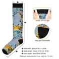 thumbnail image 3 of FORMRS Womens Knee High Socks Casual Long Thick Travel Daily Wear, 1 Pair, Colorful Leaves, 3 of 6
