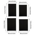 BHXYSGD Black Window Shades Pleated Paper Shades for Indoor Window