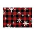 thumbnail image 5 of Neoyler 4 Pack Christmas Placemat Table Mat Christmas Thanksgiving Decorations Enhances Dining with Festive Designs Made From Easy to Clean Materials for Holiday Gatherings Meals 17.7x11.8in Red, 5 of 8