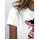 thumbnail image 4 of Women's Casual Crew Neck 100% Cotton T-Shirt with Cartoon Character Print, Short Sleeve, Knit Fabric with Slight Stretch for All Seasons Tee For Adult, Men, Women, Teen, Teenager, Adolescent, Youth, 4 of 5