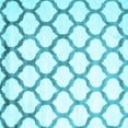 thumbnail image 1 of Ahgly Company Indoor Square Trellis Light Blue Contemporary Area Rugs, 8' Square, 1 of 4