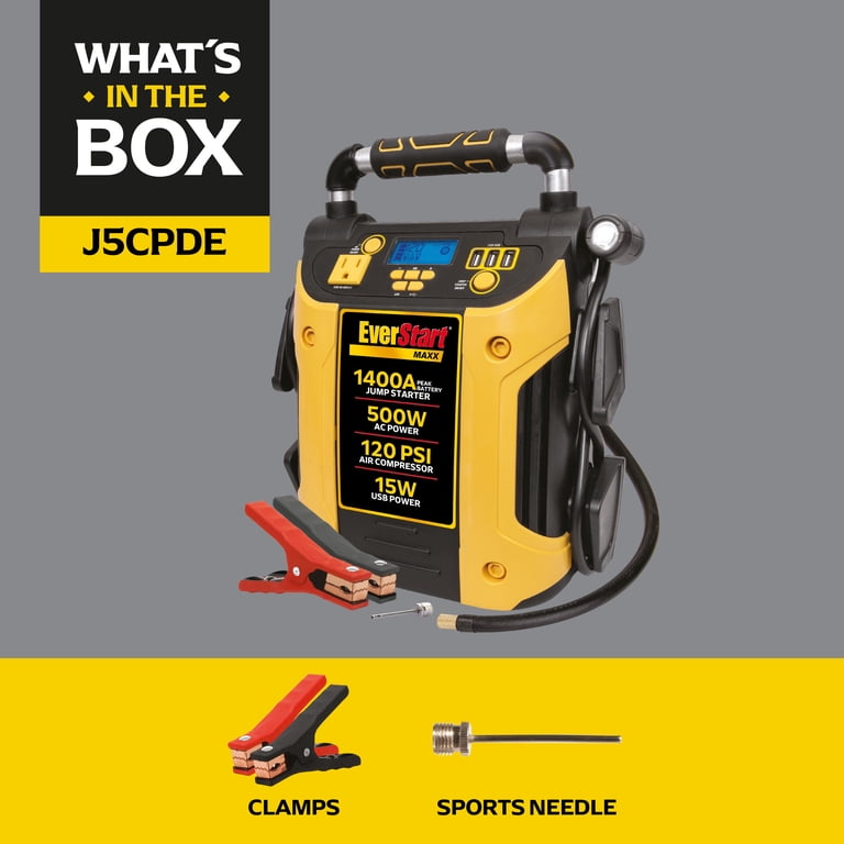 Free Shipping! Ever Start Jump Starter Power Station with 1400