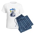 thumbnail image 5 of CafePress - Pro Ukraine Support Ukrainian Flag Peace S Pajamas - Women's Short Sleeve Print T-Shirt and Pants Light Cotton Pajama Set, 5 of 7