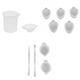 thumbnail image 1 of 11-Pack Mixed Clear Resin Color Copas De De Bricolaje De Silicona Taza Medidora Varillas De Agitación Conjunto De Herramientas De Joyería Gloria Vasos para mezclar de resina epoxi, 1 of 9