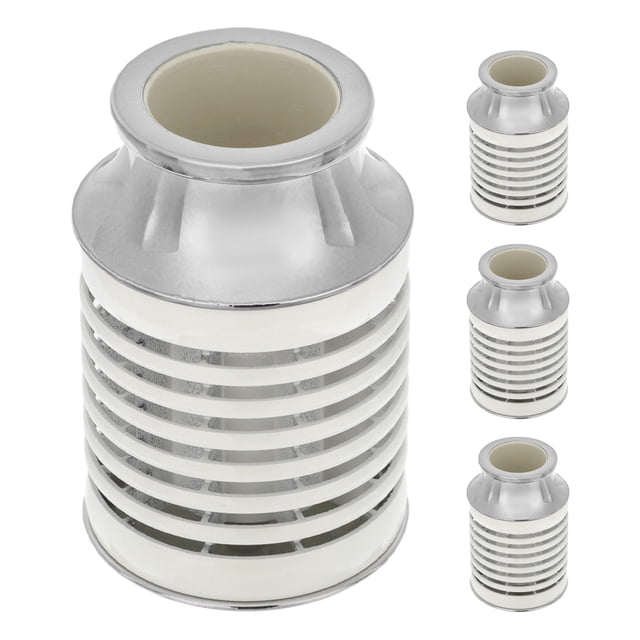 4 Pcs Embouts Décoratifs pour Tringle à Rideaux en Alliage d'Aluminium Accessoires pour Tringles de 28mm