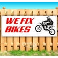 thumbnail image 1 of We Fix Bikes 13 oz Vinyl Banner With Metal Grommets, 1 of 4