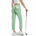 thumbnail image 5 of XFLWAM Women's Golf Pants with Pockets Stretch Lightweight Sweatpants for Athletic Hiking Travel Work Lounge Mint Green XL, 5 of 8