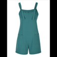 thumbnail image 2 of Cortos de Verano A para Mujer, Casuales Sin Mangas con Bolsillos Verde L, 2 of 8