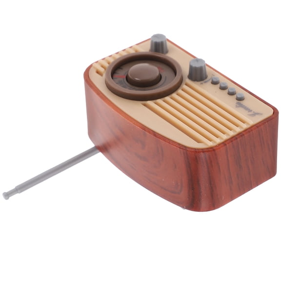 MUSEYA Simulated Radio Model Miniature Retro Radio Figurines for Miniature Garden 1Pack