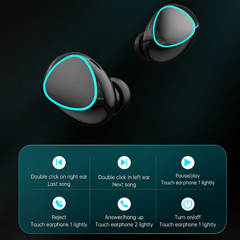 Doorbell for Hard of Hearing People Headphones Tooth for Boys Mini Wireless Earbuds Sound Haven Earbuds M22 Smart Digital Display Headset Noise Stick Status between Pro Earbuds Klik5u bk2 Walmart