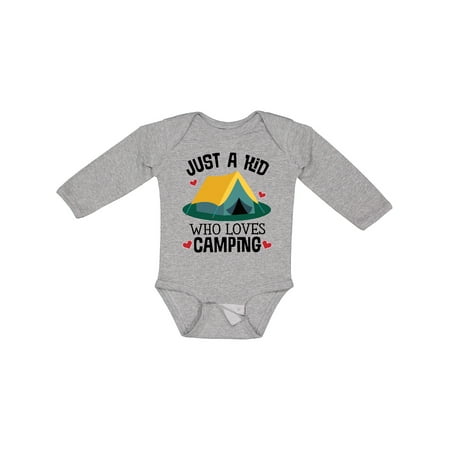 

Inktastic Camping Gift Summer Camp Boys or Girls Long Sleeve Baby Bodysuit