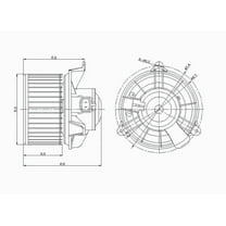 HVAC Blower Motor Fits 1991 Mazda 323