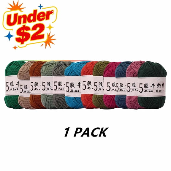 FEOLGEHLY Wool Balls Soft Combed Milk Cotton Yarn Ball, Acrylic Thread Yarn Skeins Bulk for Crocheting Chunky Hand Knitting, DIY Crafts for Hat, Scarf, Sweater, Blanket