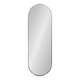 thumbnail image 2 of Kate and Laurel Rollo Modern Capsule Wall Mirror, 16 x 48, Bronze, Decorative Full Length Oval Mirror for Wall, 2 of 7