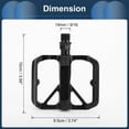 thumbnail image 3 of Pedal de bicicleta Unique Bargains, eje de 9/16" de aleación de aluminio, pedal negro para bicicleta de carretera, montaña, BMX y MTB, 3 of 6