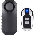 thumbnail image 1 of Wireless Motorcycle/Bicycle Alarm, Burglar Security Alarm with Remote Control, IP55 Waterproof, 113DB Super Loud (Black), 1 of 5