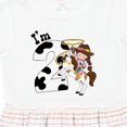 thumbnail image 4 of Inktastic I'm Two-cowgirl Riding Horse Birthday Girls Toddler Dress, 4 of 5