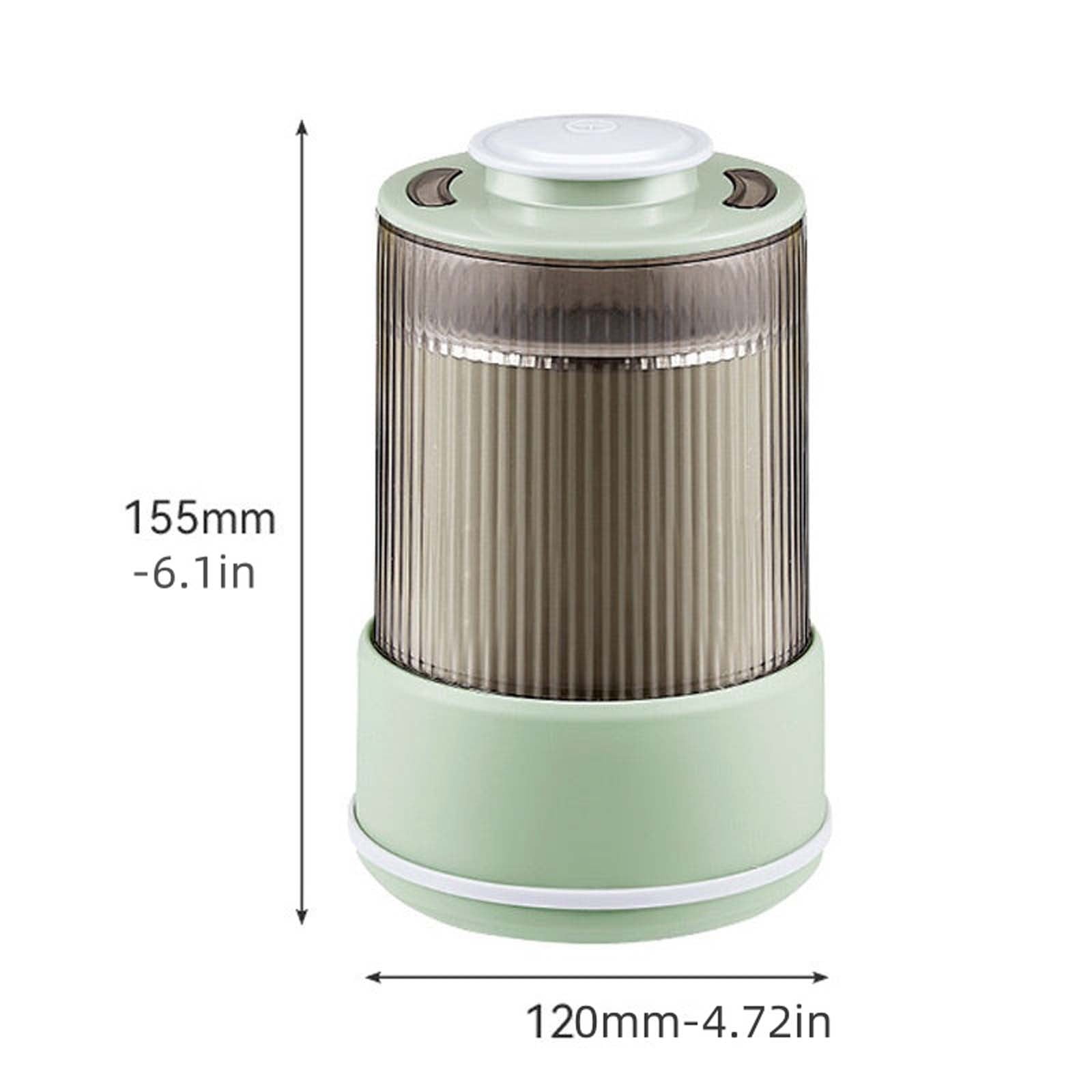 Nsxcdh Grain Grinder Machine 1l Stainless Steel 7.9x6.3in 20000rpm Multi Blade Fine Crusher for Spice Juice Powder Semi Auto Home Food Processor Christmas Gifts