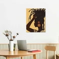 thumbnail image 3 of Shiartex Boho African American Wall Art Black Girl Canvas Print Black Queen Poster African  Wall Art Black Girl Boho Art Paintings Black Woman Boho Wall Pictures for Bathroom Decor 16x20 in/12x16 in, 3 of 5