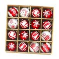 thumbnail image 2 of Paquete de 16 bolas navideñas, adornos navideños, novedosos, portátiles, para de Navidad, color , para centros comerciales, Halloween y re, 2 of 9