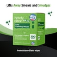 thumbnail image 2 of Toallitas limpiadoras de lentes Diamond Wipes HandyClean 200, empaquetadas individualmente, 2 of 7