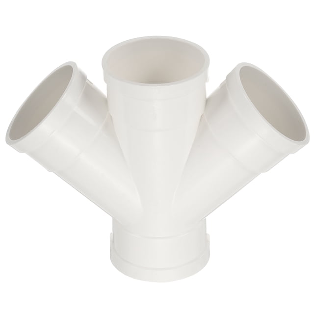 Uxcell Double Wye Duct Splitter, Adapter Pipe Fitting Duct Pipe Connector 3"