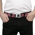 thumbnail image 3 of Buckle-Down Belt, Seatbelt Buckle Belt, Americana Stars Stripes Red White Blue White, Youth 22 to 32 Inches, 3 of 9
