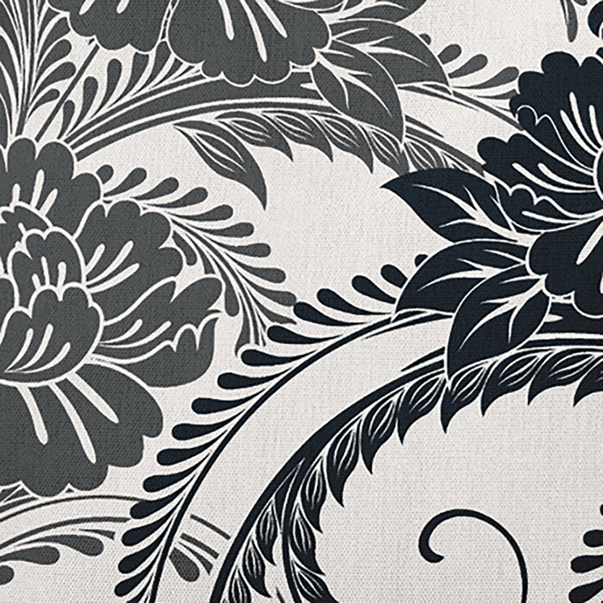 20" x 14" Simply Daisy Flower Flourish Polyester Accent Pillow, Black Qty 1