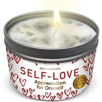 Magnificent 101 Long Lasting Self-Love Aromatherapy Candle | 6 Oz - 35 Hour Burn Time | Made of Sage Rose Lavender Scented Soy Wax Candle for Appreciation for Oneself, Purification & Manifestation